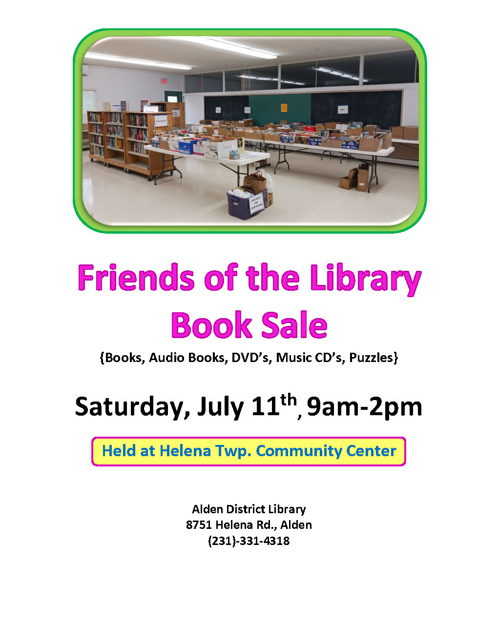 Book Sale July 2026 Book Sale July 2026
