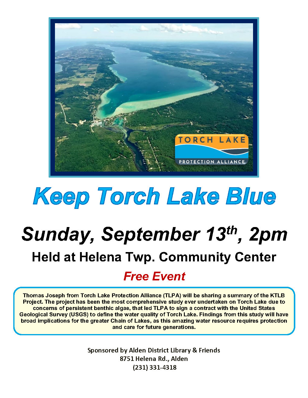 Keep Torch Lake Blue